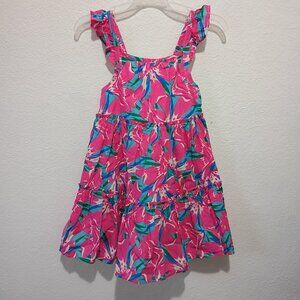 NWT Tommy Bahama Girl 100% Cotton Floral Tiered Dress size 8